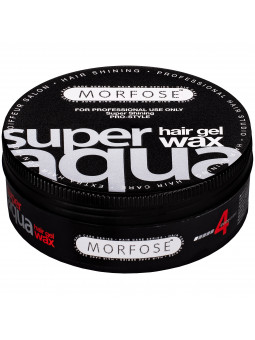 Morfose Super Aqua Hair Gel Wax Super Shining – żelowy wosk nabłyszczający do włosów o mocnym stopniu utrwalenia, 150 ml