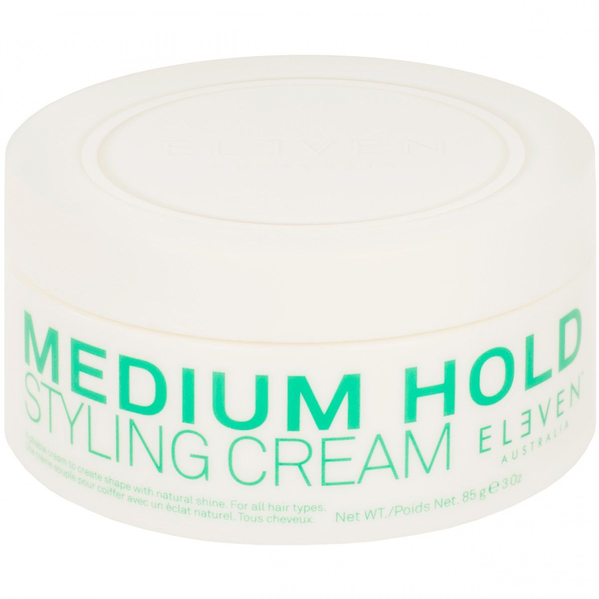 Eleven Australia Medium Hold Styling Cream - krem do włosów, zapewnia średnie utrwalenie, 85g