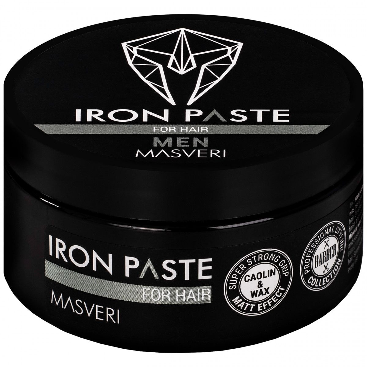 Masveri Iron Paste For Hair - bardzo mocna, matowa pasta do włosów krótkich i śred