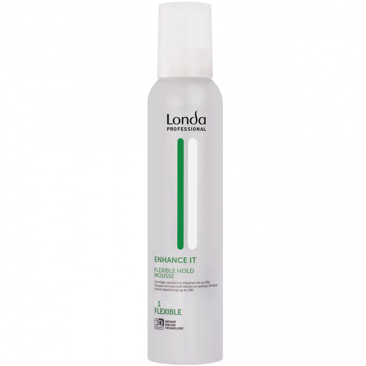 Londa Enhance It Flexible Hold Mousse – pianka do stylizacji włosów zwiększająca objętość, 250ml