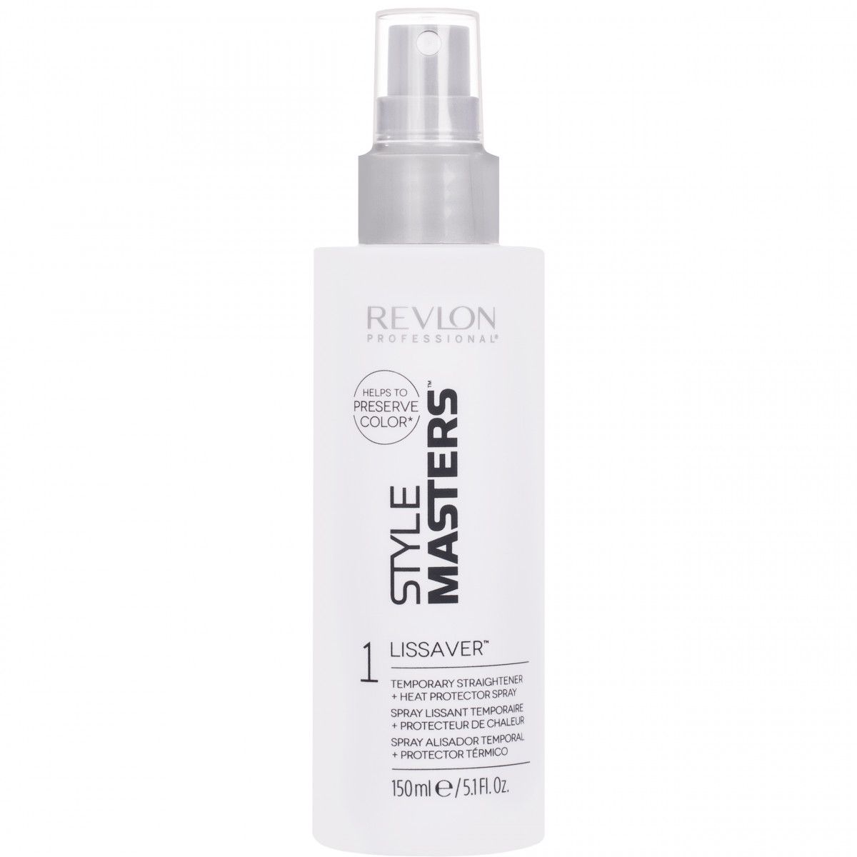 Revlon Style Masters Lissaver Temporary Straightener Spray - termoochronny spray do prostowania włosów, 150ml