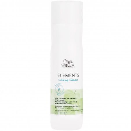 Wella Elements Calming - szampon do włosów i suchej lub wrażliwej skóry głowy, 250ml