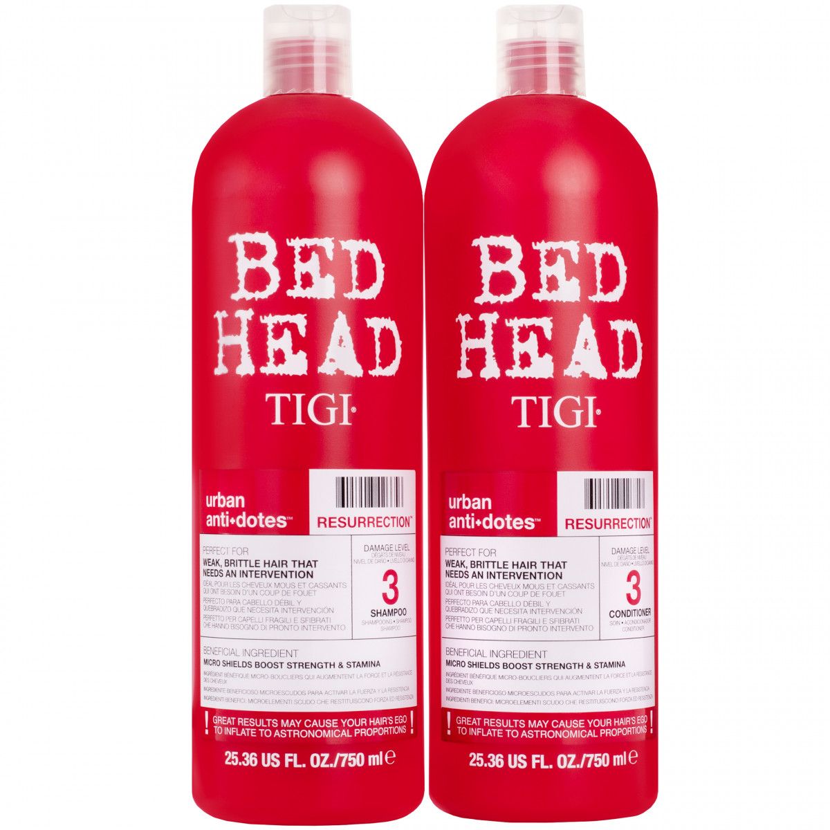 Tigi Bed Head Rehab For Hair Resurrection - zestaw szampon i odżywka do włosów zniszczonych