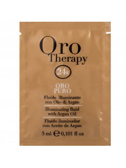 Fanola Oro Fluid - rozświetlający fluid z olejkiem arganowym do włosów, próbka, 3ml