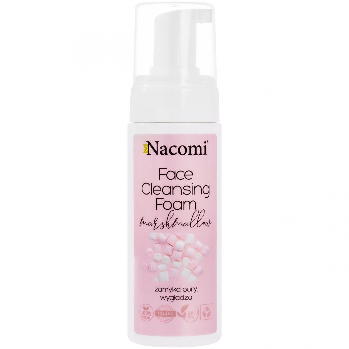 Nacomi Face Cleansing Foam Marshmallow - lekka, kojąca pianka do mycia twarzy 150ml