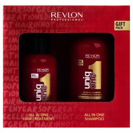 Revlon Uniq One Gift Pack - zestaw do pielęgnacji włosów szampon i odżywka bez spłukiwania