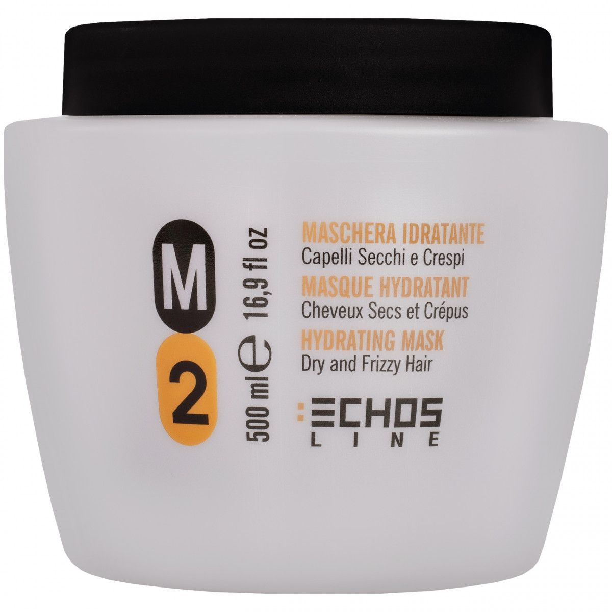 Echosline M2 Hydrating Mask – nawilżająca maska do włosów suchych i puszących się, 500ml