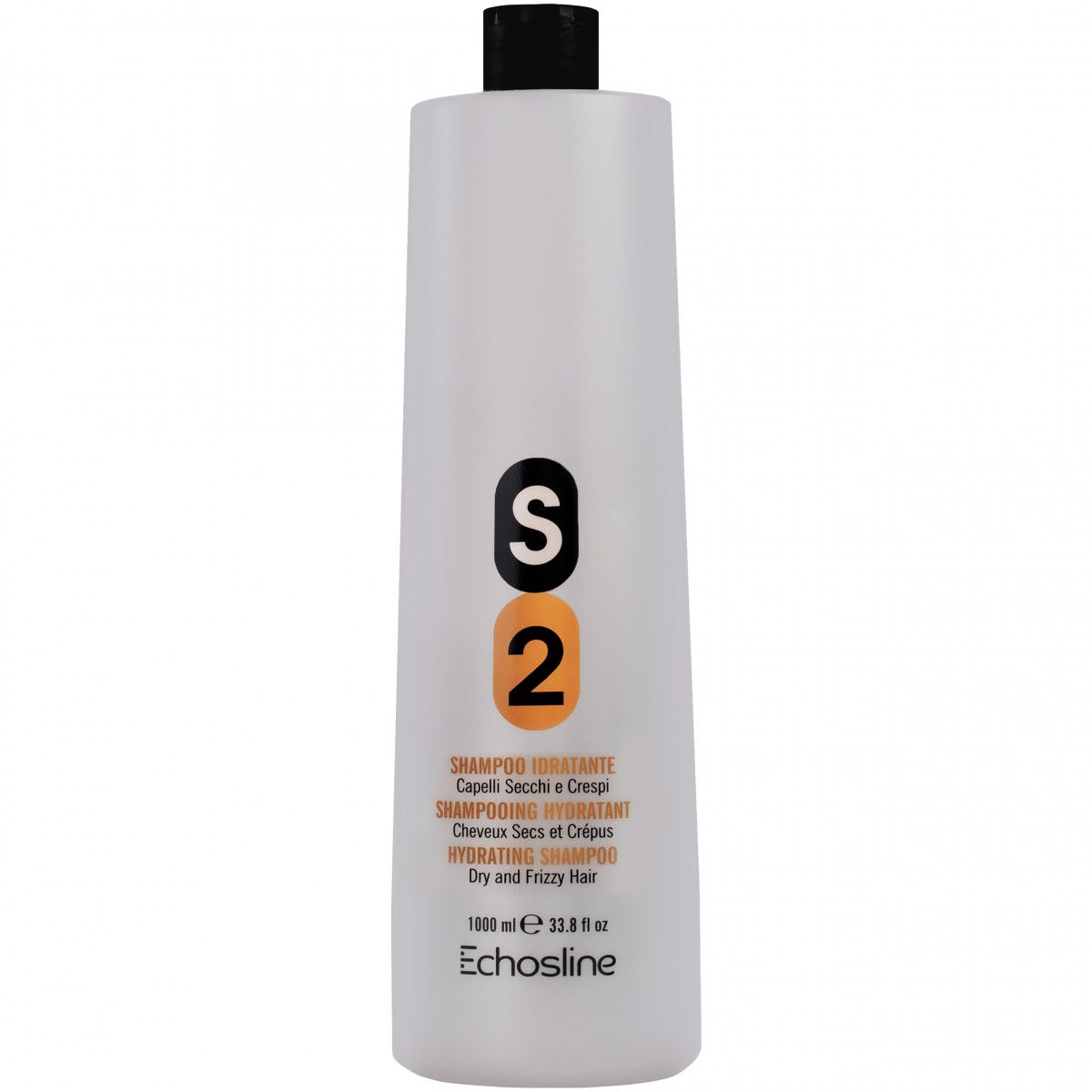 Echosline S2 Hydrating Shampoo – nawilżający szampon do włosów suchych i zniszczonych, 1000ml