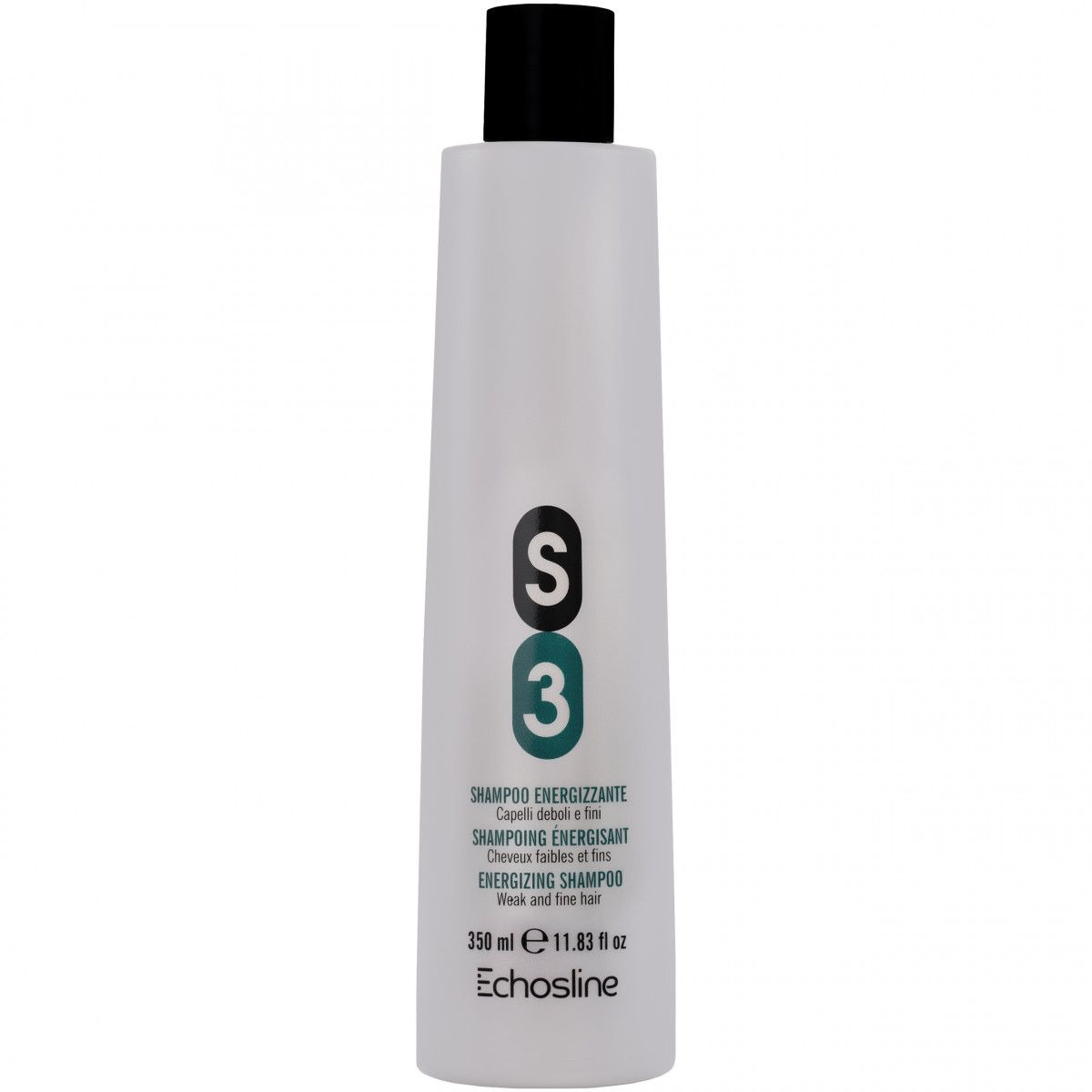 Echosline S3 Energizing Shampoo – wzmacniający szampon do włosów słabych, cienkich i wypadających, 350ml
