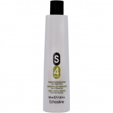 Echosline S4 Plus Sebum Control Shampoo – szampon do włosów przetłuszczających się, regulujący wydzielanie sebum, 350 ml