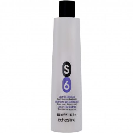 Echosline S6 Anti-Yellow Shampoo – szampon neutralizujący żółte odcienie do blondów, 350ml