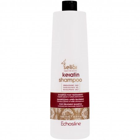 Echosline Seliar Keratin Shampoo - keratynowy szampon do włosów zniszczonych farbowanych, 1000ml