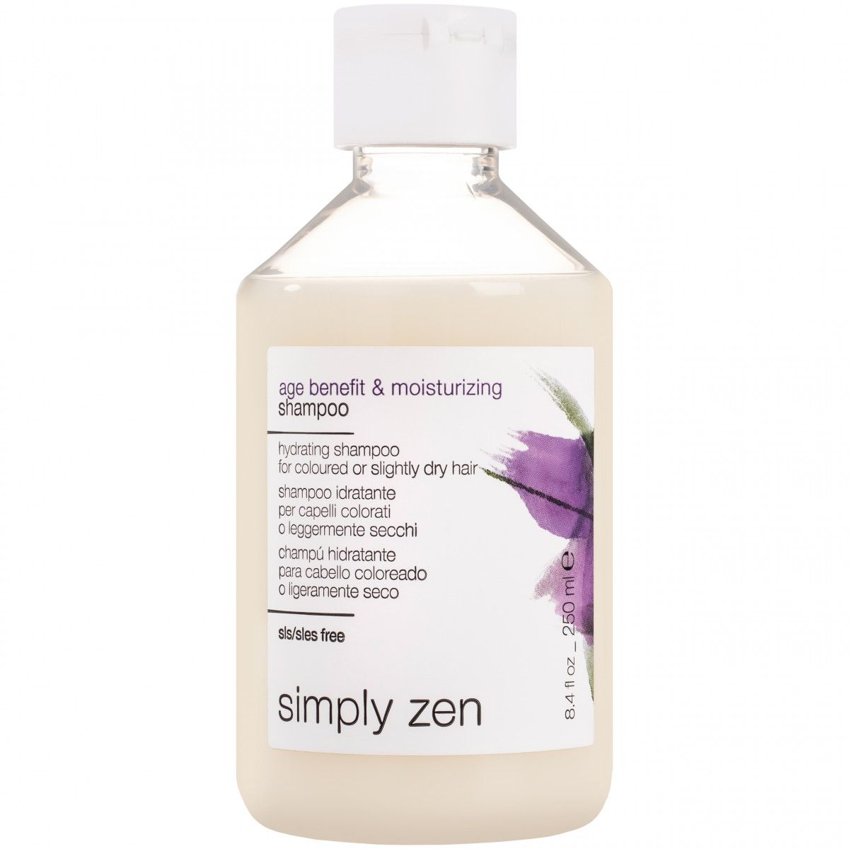 Simply Zen Age Benefit & Moisturizing Shampoo - nawilżający szampon do włosów farbowanych 250 ml