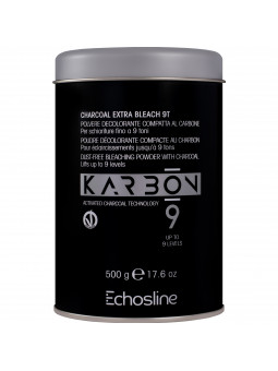 Echosline Karbon 9 - wegański rozjaśniacz w proszku na bazie węgla aktywnego, 500g