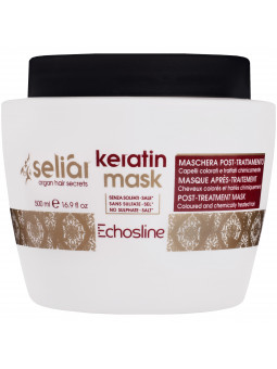 Echosline Seliar Keratin Mask - maska do włosów zniszczonych zabiegami i farbowaniem, 500ml