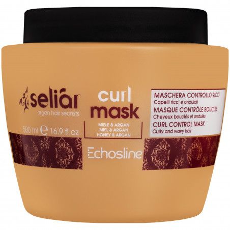 Echosline Seliar Curl Mask – odżywcza maska do włosów kręconych i falowanych, 500 ml
