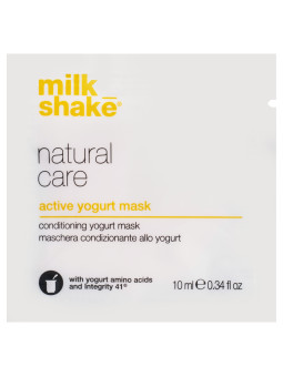 Milk Shake Active Yogurt Mask - jogurtowa maska do włosów zniszczonych, saszetka 10ml