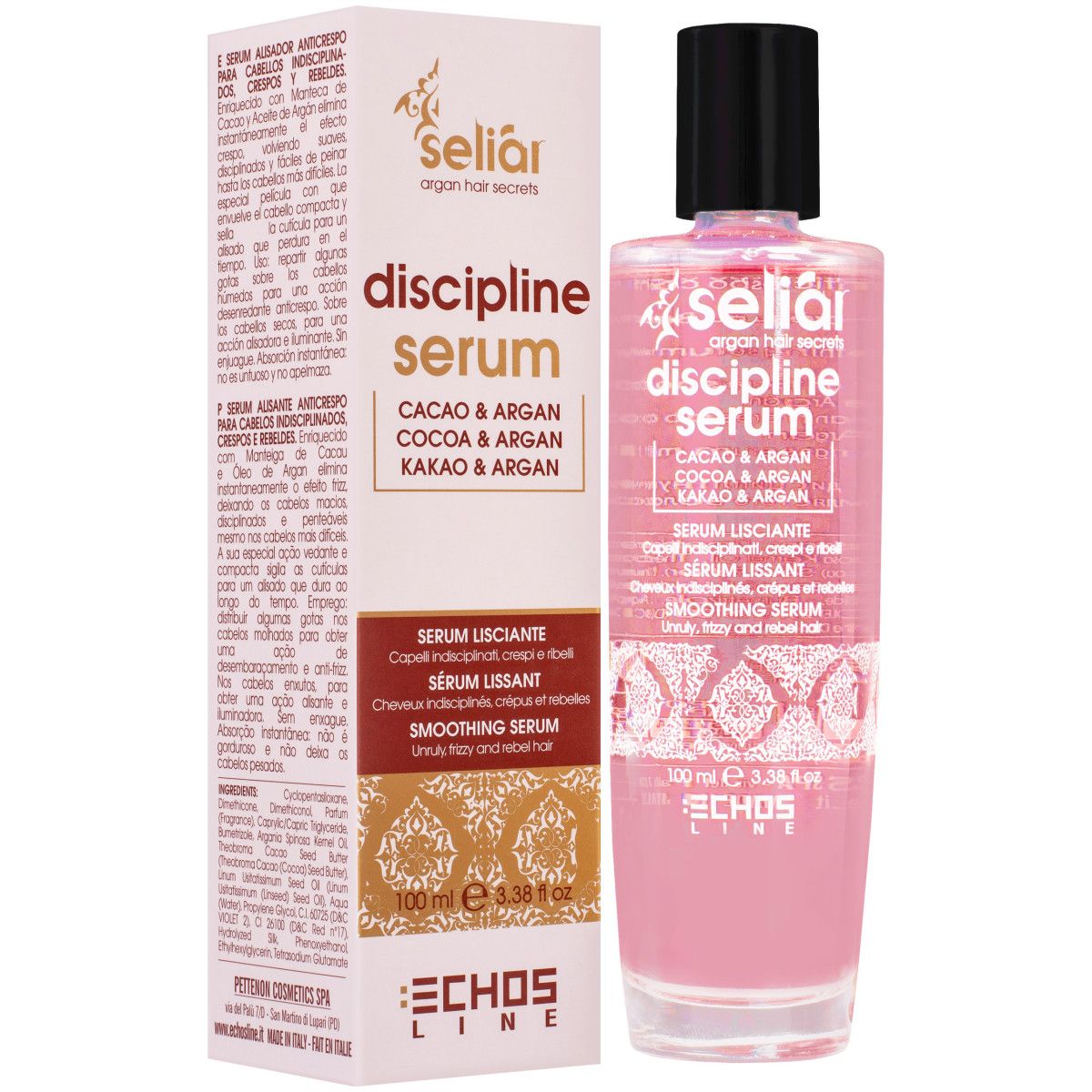 Echosline Seliar Discipline Serum - wygładzające serum do włosów puszących się i niesfornych, 100ml