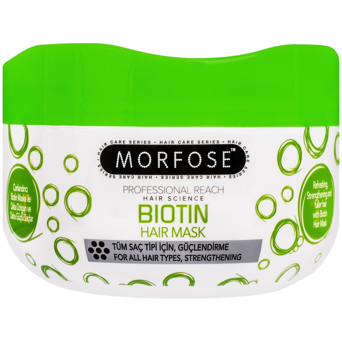 Morfose Biotin Hair Mask - wzmacniająca maska z biotyną do włosów zniszczonych, 500ml