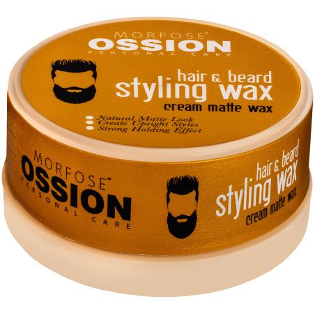 Morfose Hair & Beard Styling Cream Matte Wax - kremowy wosk do włosów i brody o mocnym utrwaleniu i matowym wykończeniu, 150ml