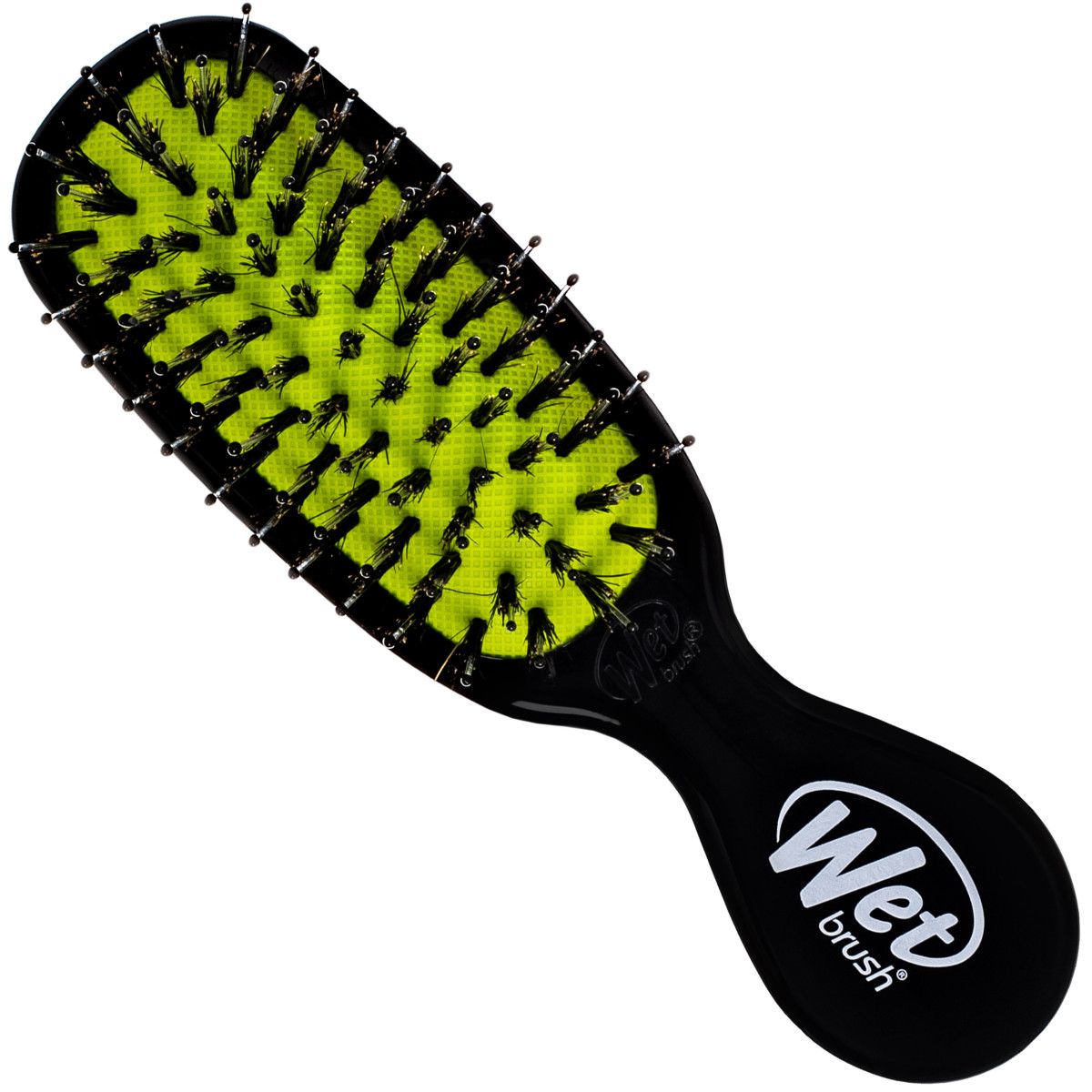 Wet Brush Mini Shine Enhancer Black - mała szczotka z włosiem dzika
