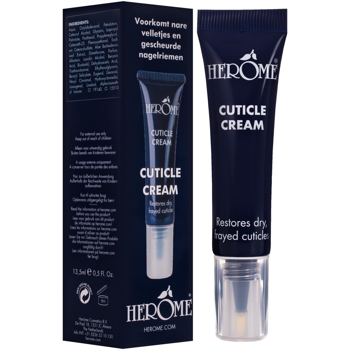 Herome Cuticle Cream - nawilżająco-regenerujący krem do skórek, 13,5ml