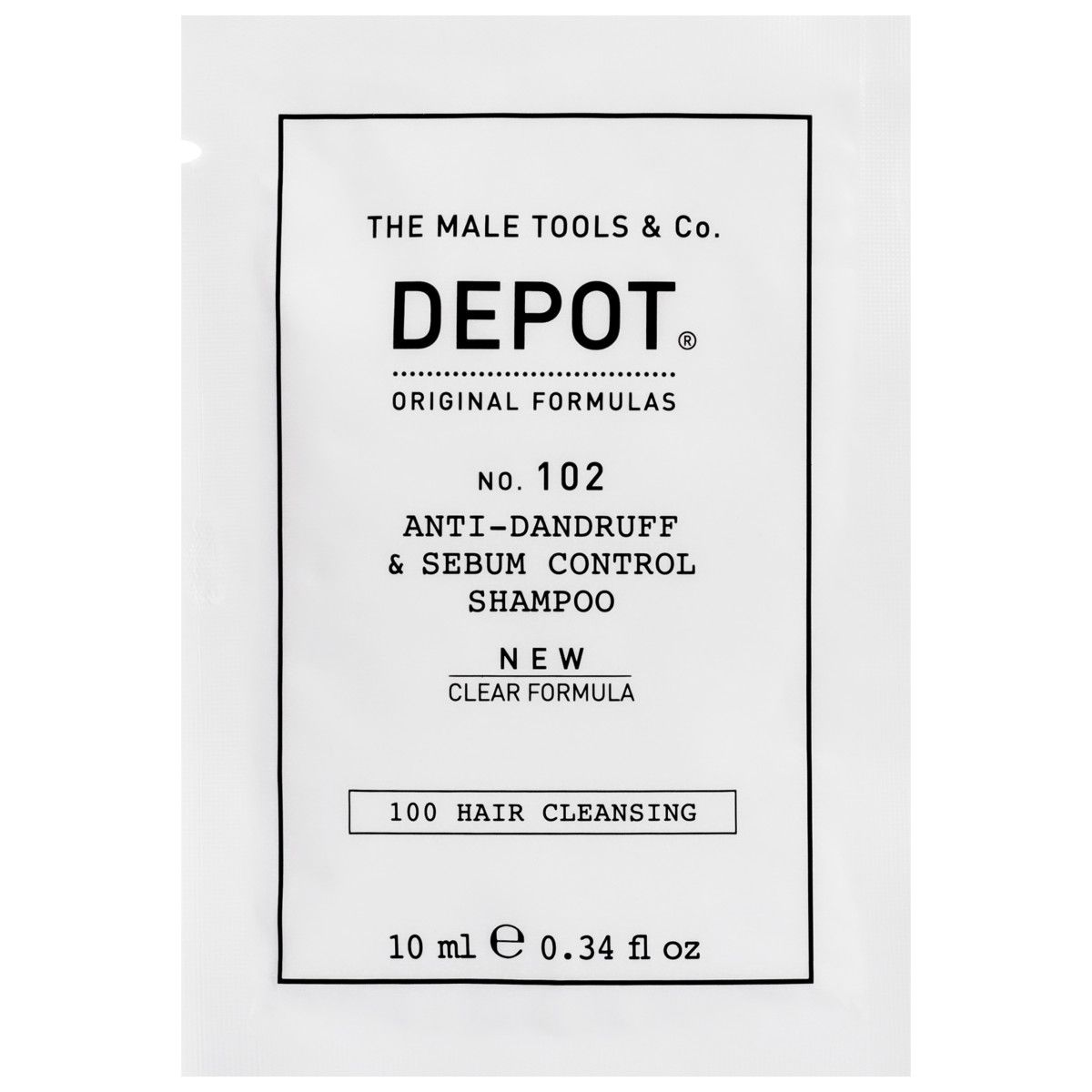 Depot NO. 102 Anti-Dandruff - przeciwłupieżowy szampon do włosów dla mężczyzn, 10ml