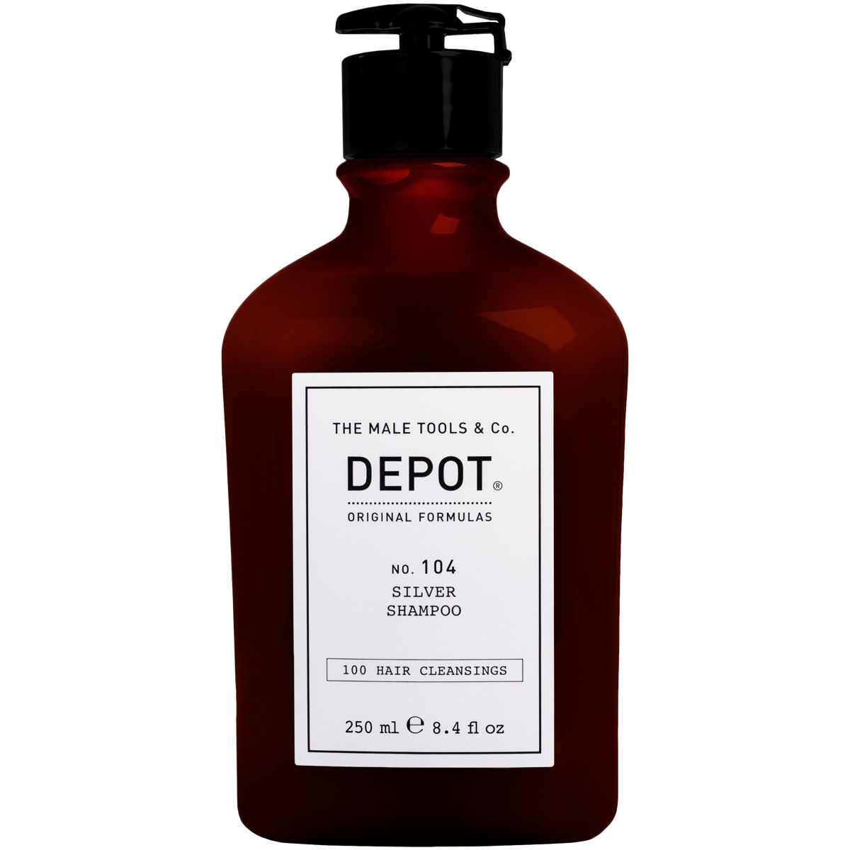Depot NO. 104 Silver - szampon do włosów siwych i rozjaśnianych dla mężczyzn, 250ml