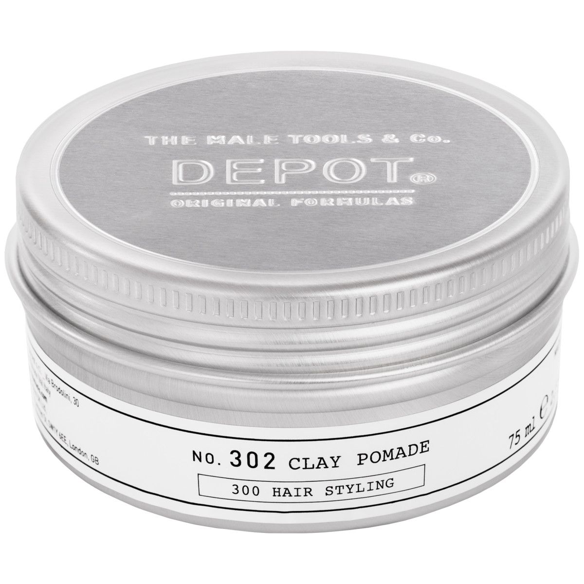 Depot NO. 302 Clay Pomade - kremowa pomada do włosów z glinką, 75ml
