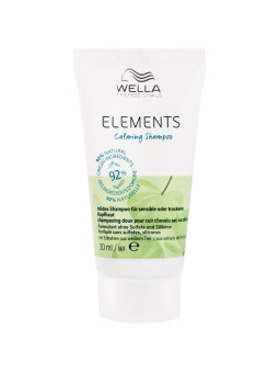Wella Elements Calming - szampon do włosów i suchej lub wrażliwej skóry głowy, 30ml