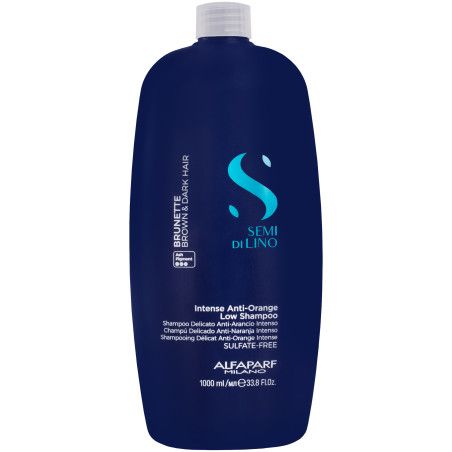 Alfaparf Semi Di Lino Brunette Anti-Orange – neutralizujący szampon do włosów brązowych i ciemnych, 1000 ml