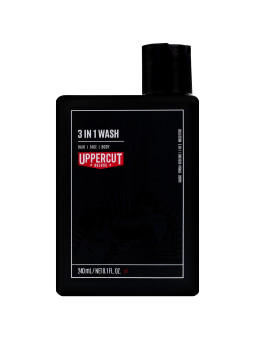 Uppercut Deluxe 3 in 1 Wash – kosmetyk 3 w 1 do mycia włosów, twarzy i ciała, 240 ml