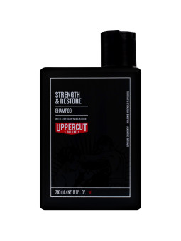 Uppercut Deluxe Strenght & Restore Shampoo – wzmacniająco-odbudowujący szampon do włosów dla mężczyzn, 240 ml