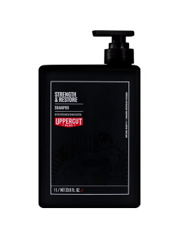 Uppercut Deluxe Strenght & Restore Shampoo – wzmacniająco-odbudowujący szampon do włosów dla mężczyzn, 1000ml
