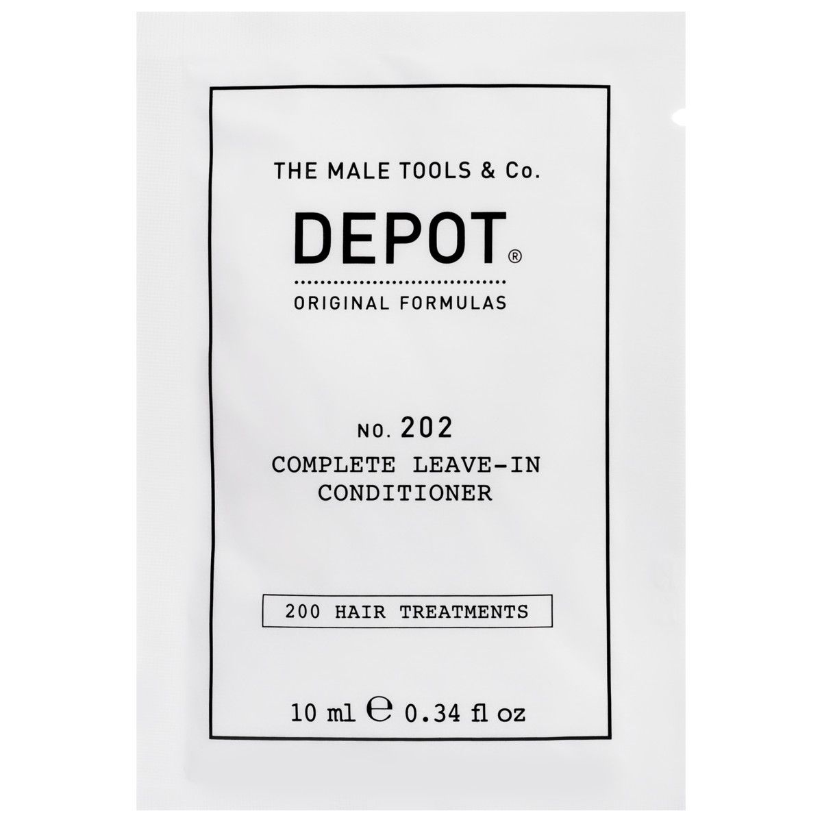Depot NO. 202 Complete Leave-In Conditioner – odżywka do włosów dla mężczyzn, 10ml