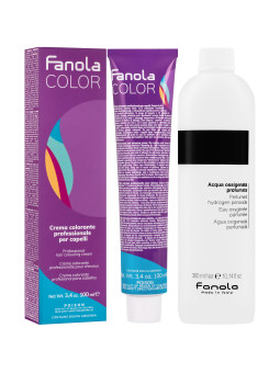 Fanola Crema farba koloryzująca 100ml + oxydant 300ml zestaw