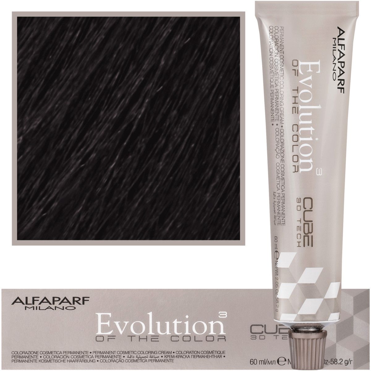 Alfaparf Evolution farba do włosów 60ml kolor 410 Grafit