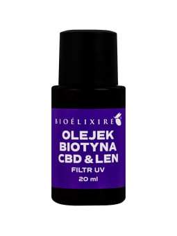Bioelixire Olejek Biotyna i Len – wzmacniający olejek do włosów z biotyną i lnem, 20ml