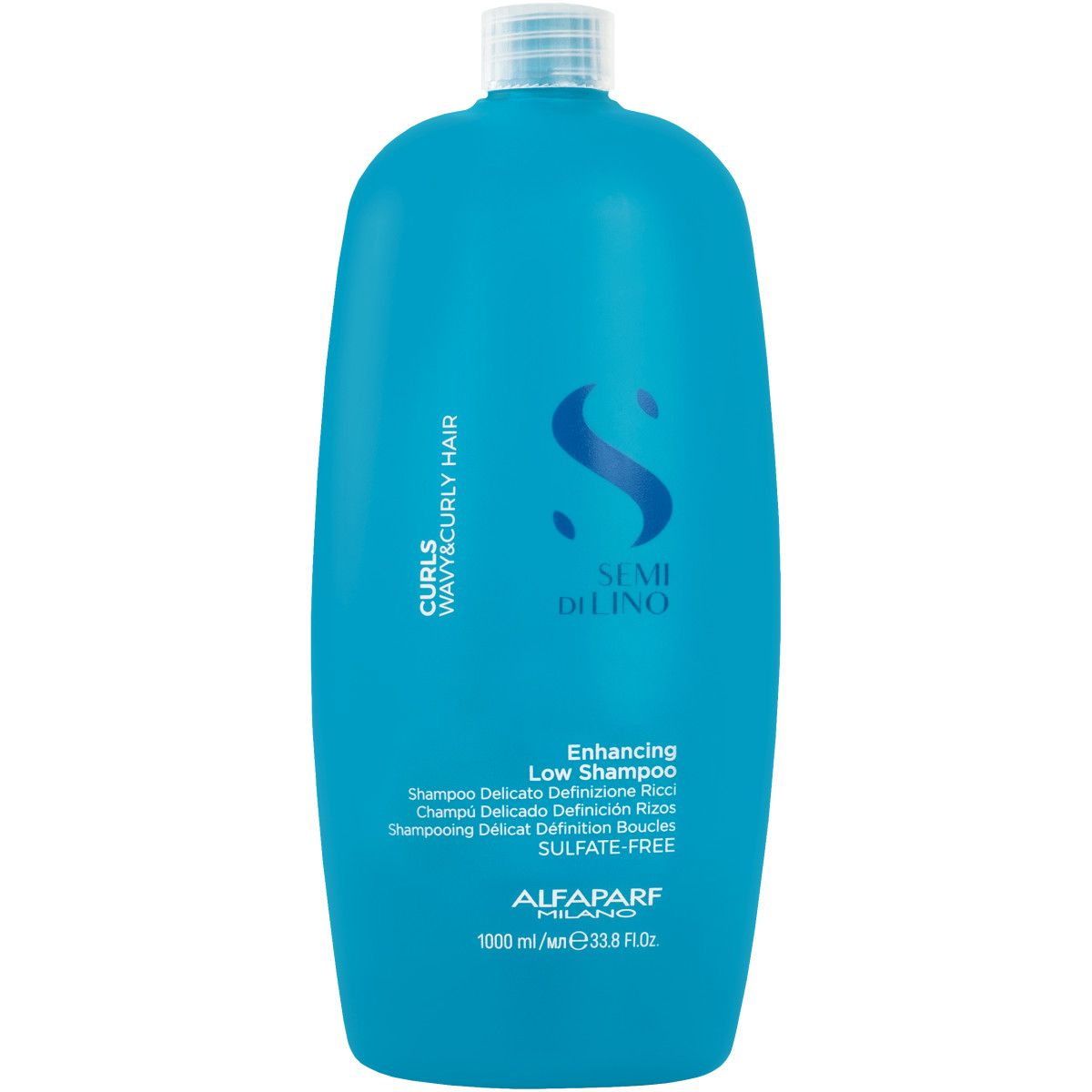 Alfaparf Semi Di Lino Curls Enhancing Low Shampoo - delikatny szampon do włosów kręconych i fal 1000 ml