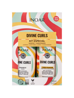 Inoar Divine Curls Duo Pack - zestaw do pielęgnacji włosów kręconych 2x250ml