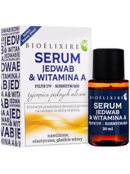 Bioelixire Jedwab + Witamina A serum wzmacniające włosy 20ml