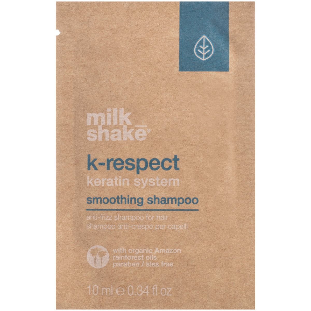 Milk Shake K-Respect Keratin System Smoothing Shampoo – wygładzający szampon, 10 ml