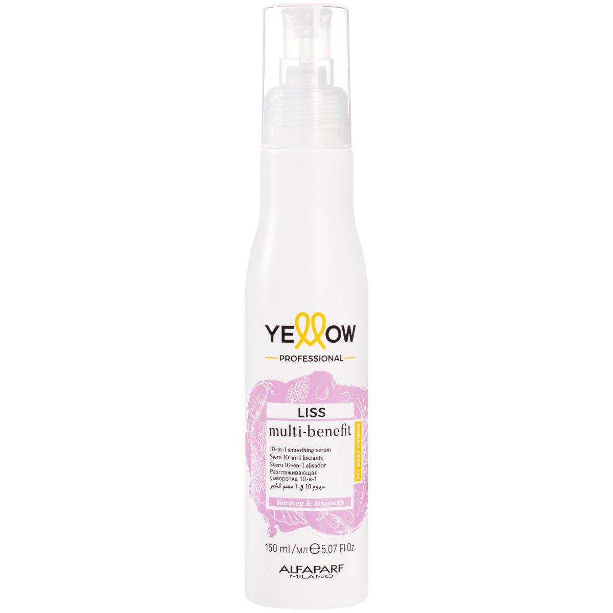 Alfaparf YELLOW Liss Multi-Benefit - serum 10w1 z keratyną, bez spłukiwania, 150ml