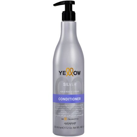 Alfaparf YELLOW Silver - odżywka do włosów blond i siwych, niwelująca żółte refleksy, 500ml
