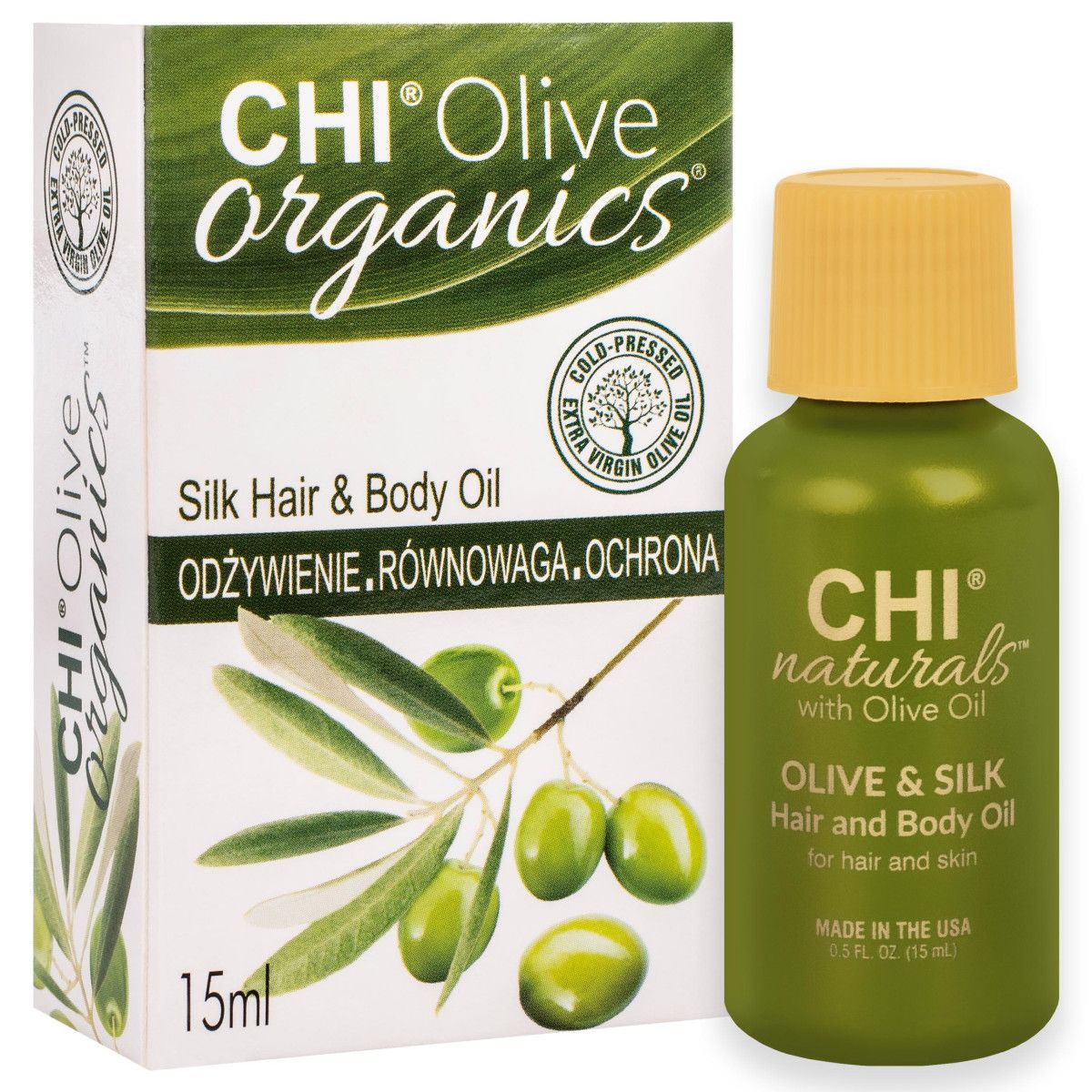 CHI Olive Organics Hair and Body Oil oliwka do włosów 15ml
