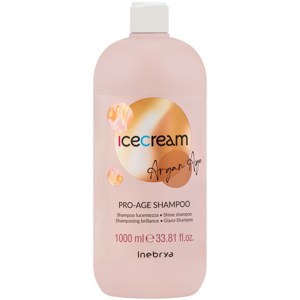 Inebrya Ice Cream Pro Age - szampon do włosów dojrzałych, 1000ml