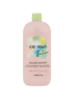 Inebrya Ice Cream Balance - szampon do włosów przetłuszczających się, 1000ml