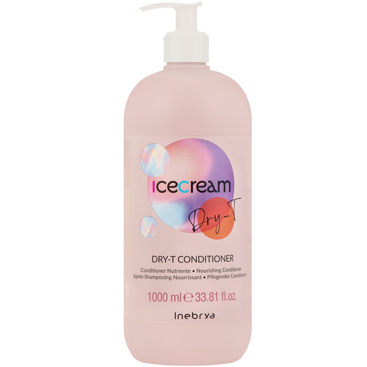Inebrya Ice Cream Dry-T - odżywka do włosów suchych i puszących się, 1000ml