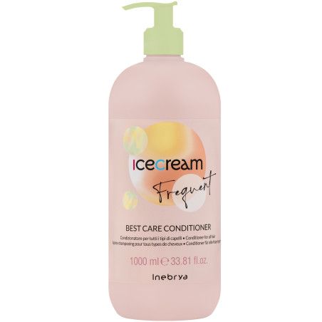 Inebrya Ice Cream Frequent Best Care - szampon nawilżający do każdego rodzaju włosów, 1000ml