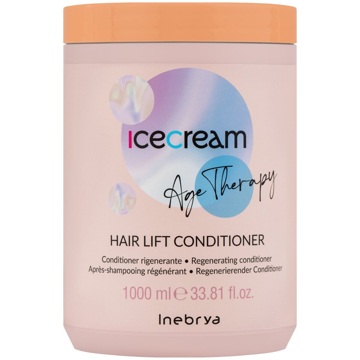 Inebrya Ice Cream Hair Lift - odżywka nadająca objętości włosom, 1000ml